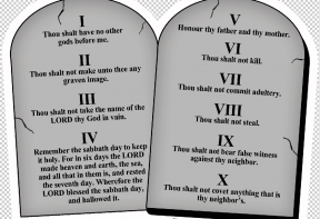 10 Commandments Chart